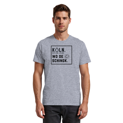 Wo de Sonn schingk - Köln Druck   - Premium Classic T-Shirt