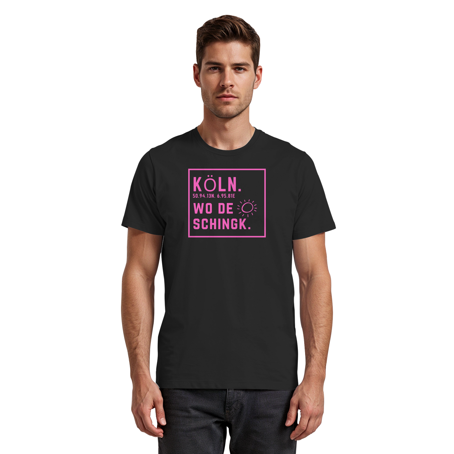 Wo de Sonn schingk - Köln Druck  - Premium Classic T-Shirt