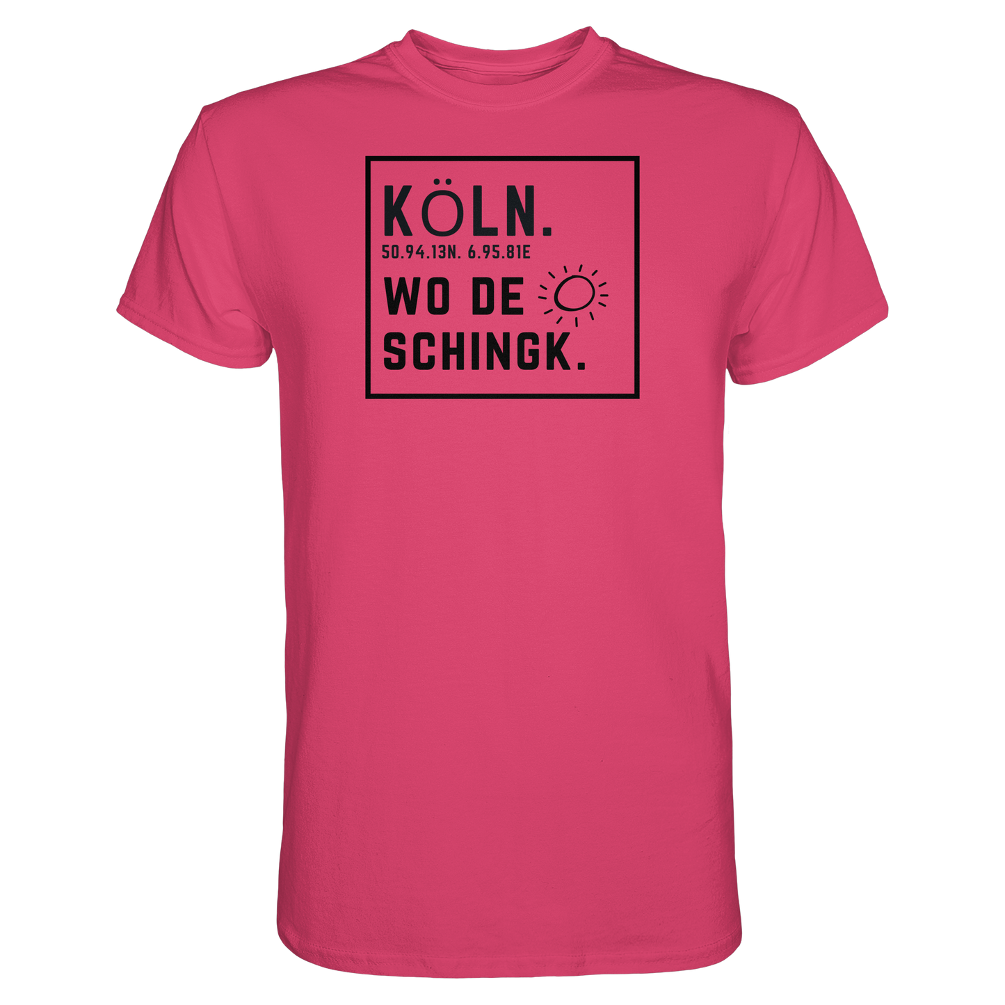 Wo de Sonn schingk - Köln Druck   - Premium Classic T-Shirt