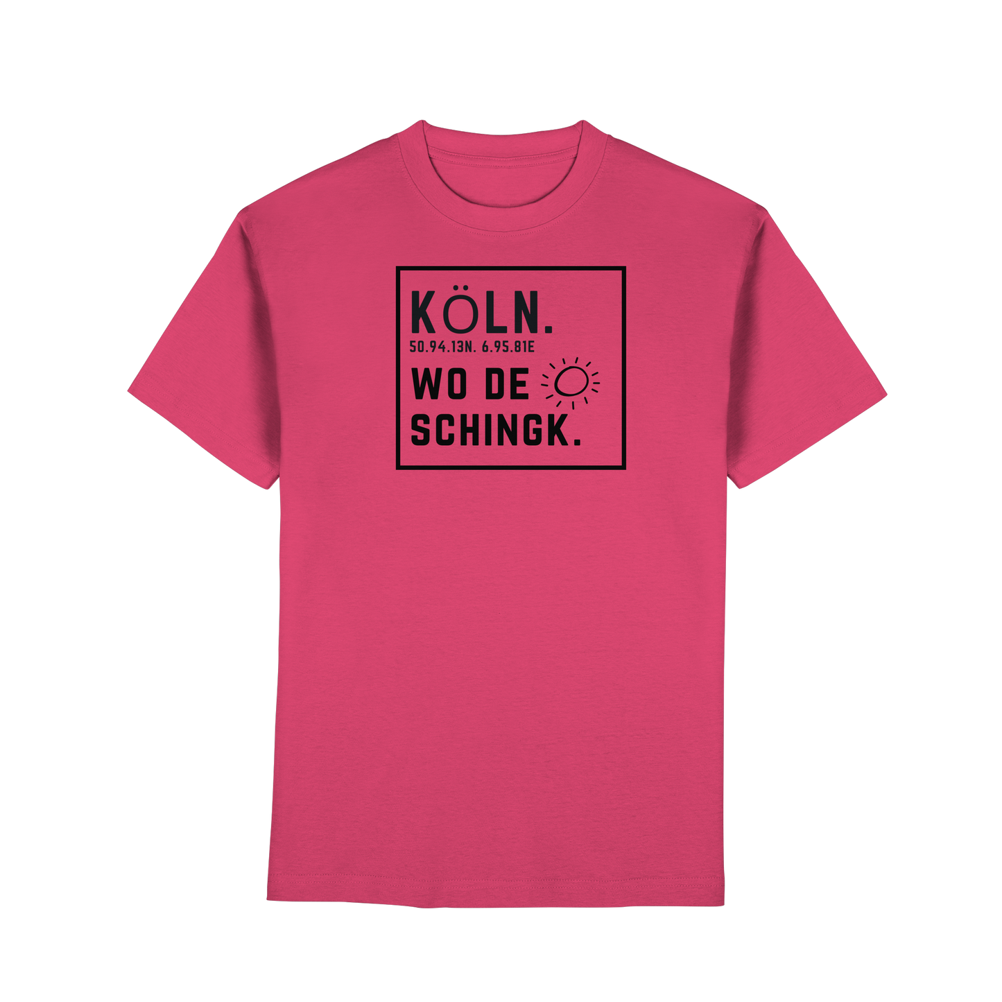Wo de Sonn schingk - Köln Druck   - Premium Classic T-Shirt