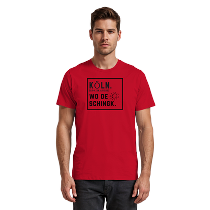 Wo de Sonn schingk - Köln Druck   - Premium Classic T-Shirt