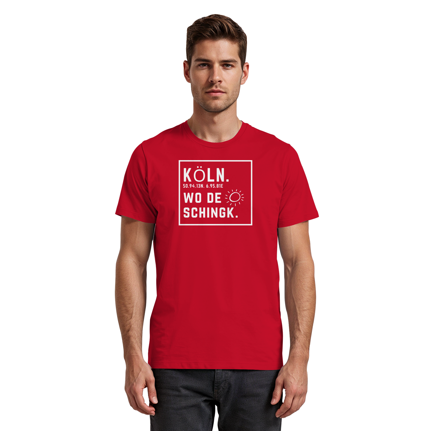 Wo de Sonn schingk - Köln Druck - Premium Classic T-Shirt