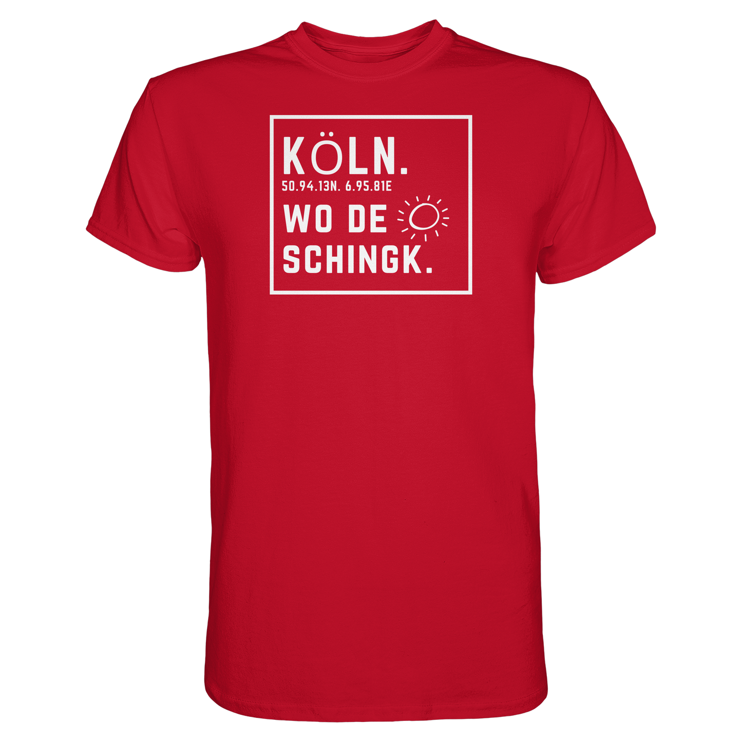 Wo de Sonn schingk - Köln Druck - Premium Classic T-Shirt