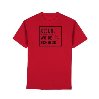 Wo de Sonn schingk - Köln Druck   - Premium Classic T-Shirt