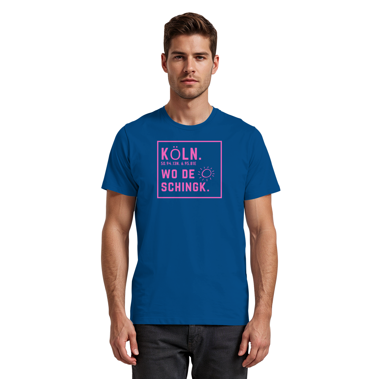 Wo de Sonn schingk - Köln Druck  - Premium Classic T-Shirt