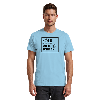 Wo de Sonn schingk - Köln Druck   - Premium Classic T-Shirt
