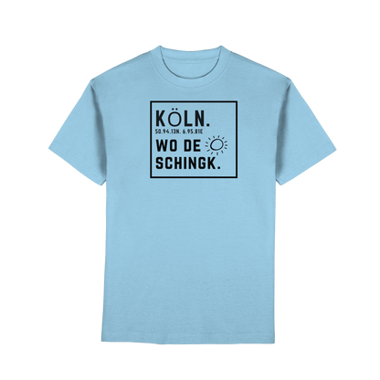 Wo de Sonn schingk - Köln Druck   - Premium Classic T-Shirt
