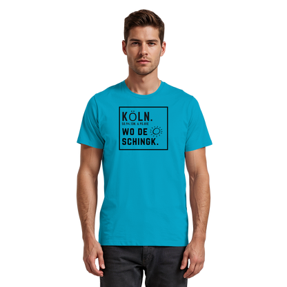 Wo de Sonn schingk - Köln Druck   - Premium Classic T-Shirt
