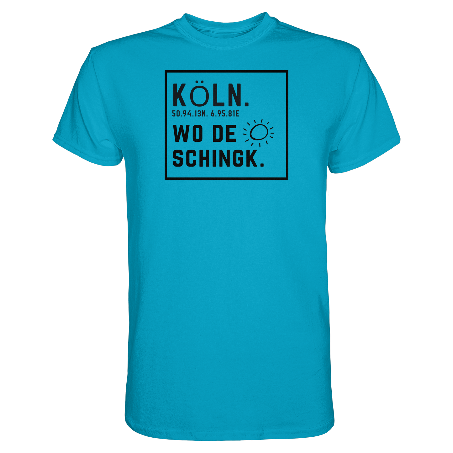 Wo de Sonn schingk - Köln Druck   - Premium Classic T-Shirt