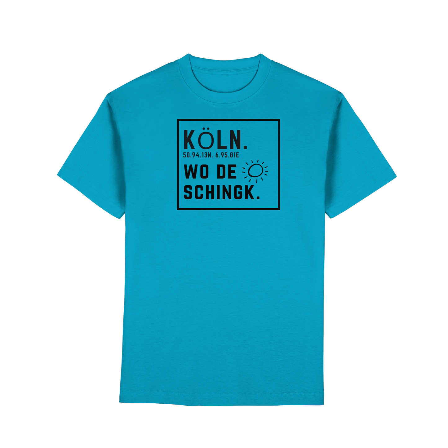 Wo de Sonn schingk - Köln Druck   - Premium Classic T-Shirt