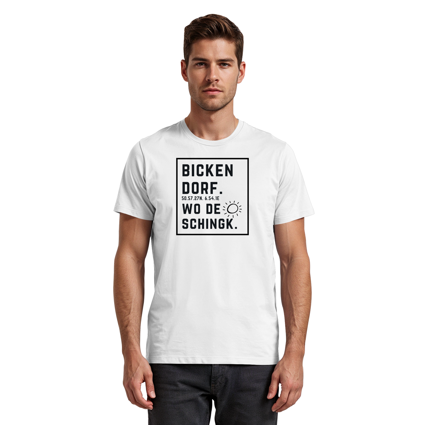 Wo de Sonn schingk - Bickendorf Druck  - Premium Classic T-Shirt