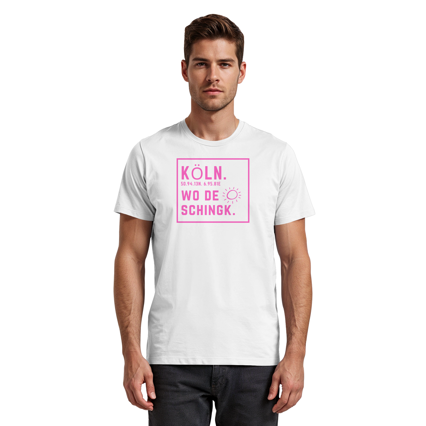 Wo de Sonn schingk - Köln Druck  - Premium Classic T-Shirt