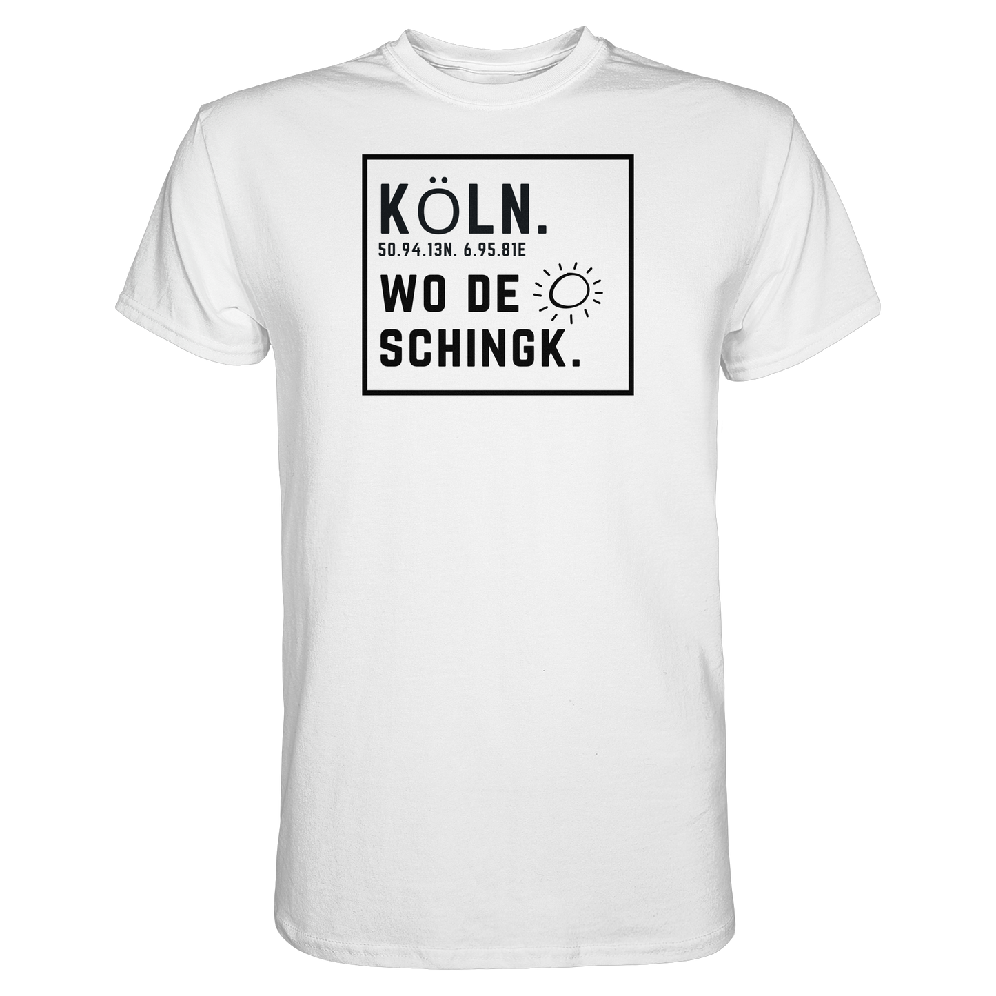 Wo de Sonn schingk - Köln Druck   - Premium Classic T-Shirt