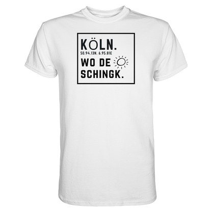 Wo de Sonn schingk - Köln Druck   - Premium Classic T-Shirt