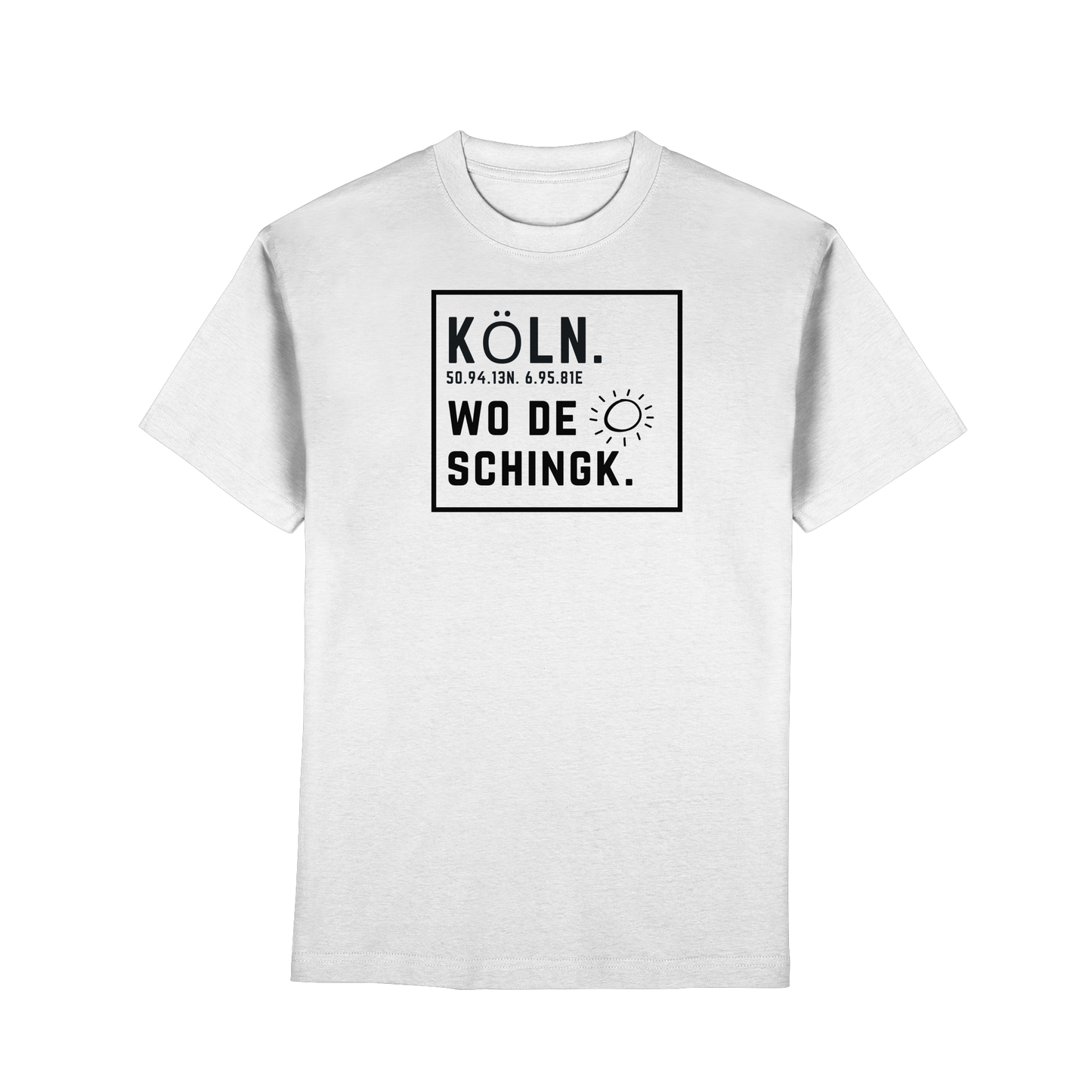 Wo de Sonn schingk - Köln Druck   - Premium Classic T-Shirt