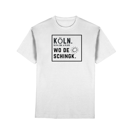 Wo de Sonn schingk - Köln Druck   - Premium Classic T-Shirt
