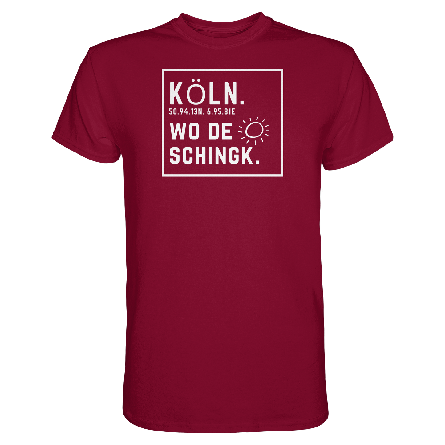 Wo de Sonn schingk - Köln Druck - Premium Classic T-Shirt
