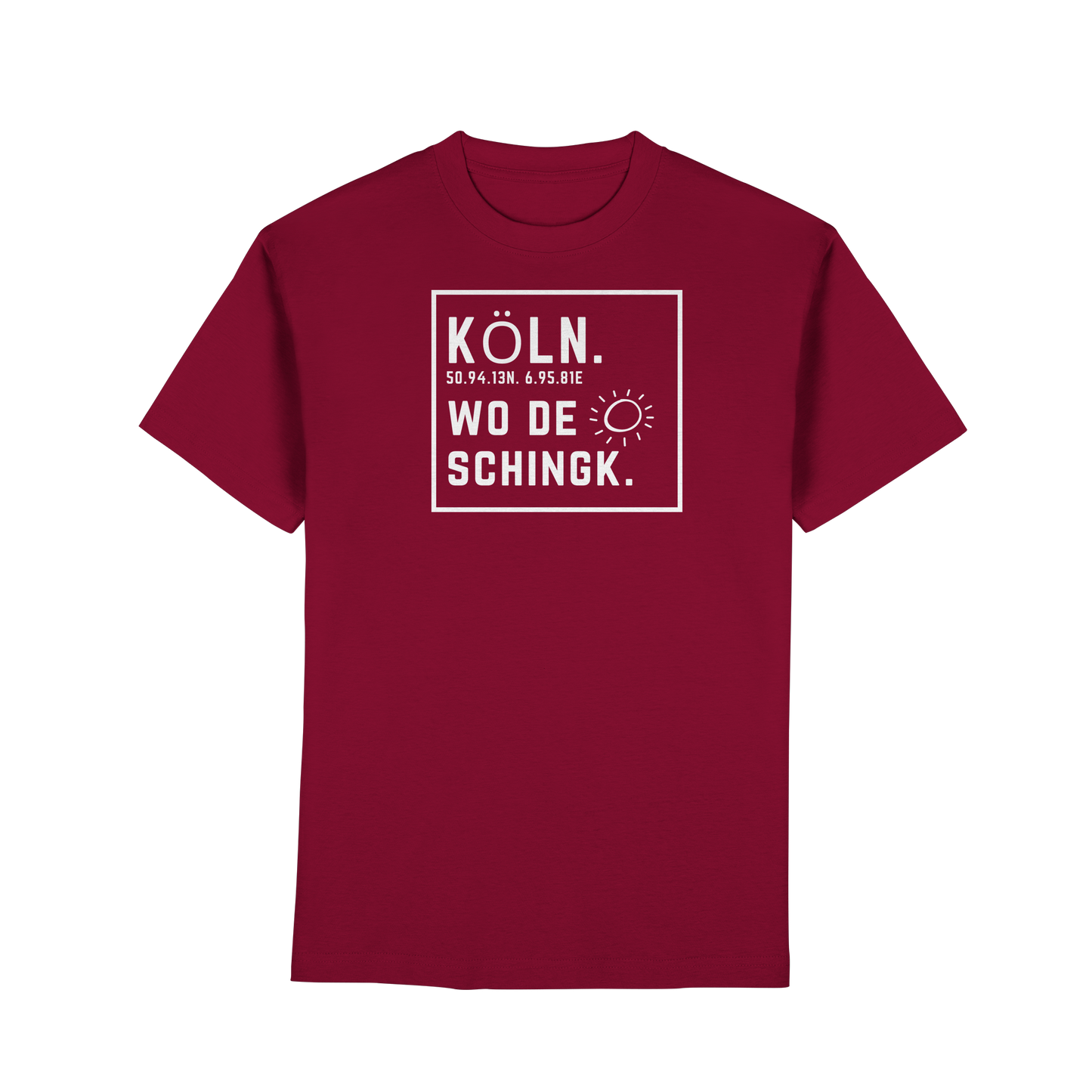 Wo de Sonn schingk - Köln Druck - Premium Classic T-Shirt