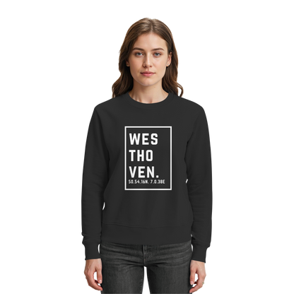 Westhoven Koordinaten (großer Druck auf der Brust) - Premium Sweatshirt