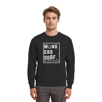Müngersdorf Koordinaten (großer Druck auf der Brust) - Premium Sweatshirt
