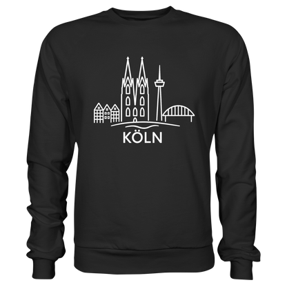 Köln Skyline (großer Druck auf der Brust) - Premium Sweatshirt