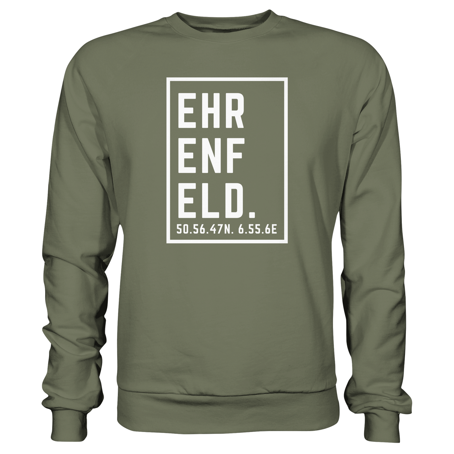 Ehrenfeld Koordinaten (großer Druck auf der Brust) - Premium Sweatshirt