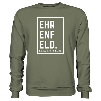 Ehrenfeld Koordinaten (großer Druck auf der Brust) - Premium Sweatshirt