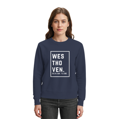 Westhoven Koordinaten (großer Druck auf der Brust) - Premium Sweatshirt