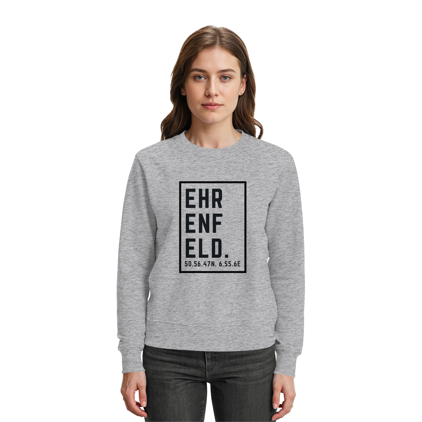 Ehrenfeld Koordinaten (großer Druck auf der Brust) - Premium Sweatshirt