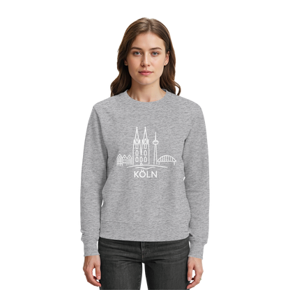 Köln Skyline (großer Druck auf der Brust) - Premium Sweatshirt