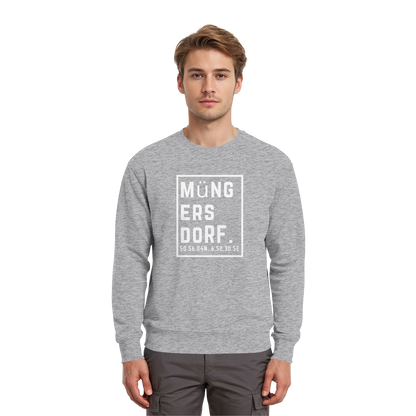 Müngersdorf Koordinaten (großer Druck auf der Brust) - Premium Sweatshirt