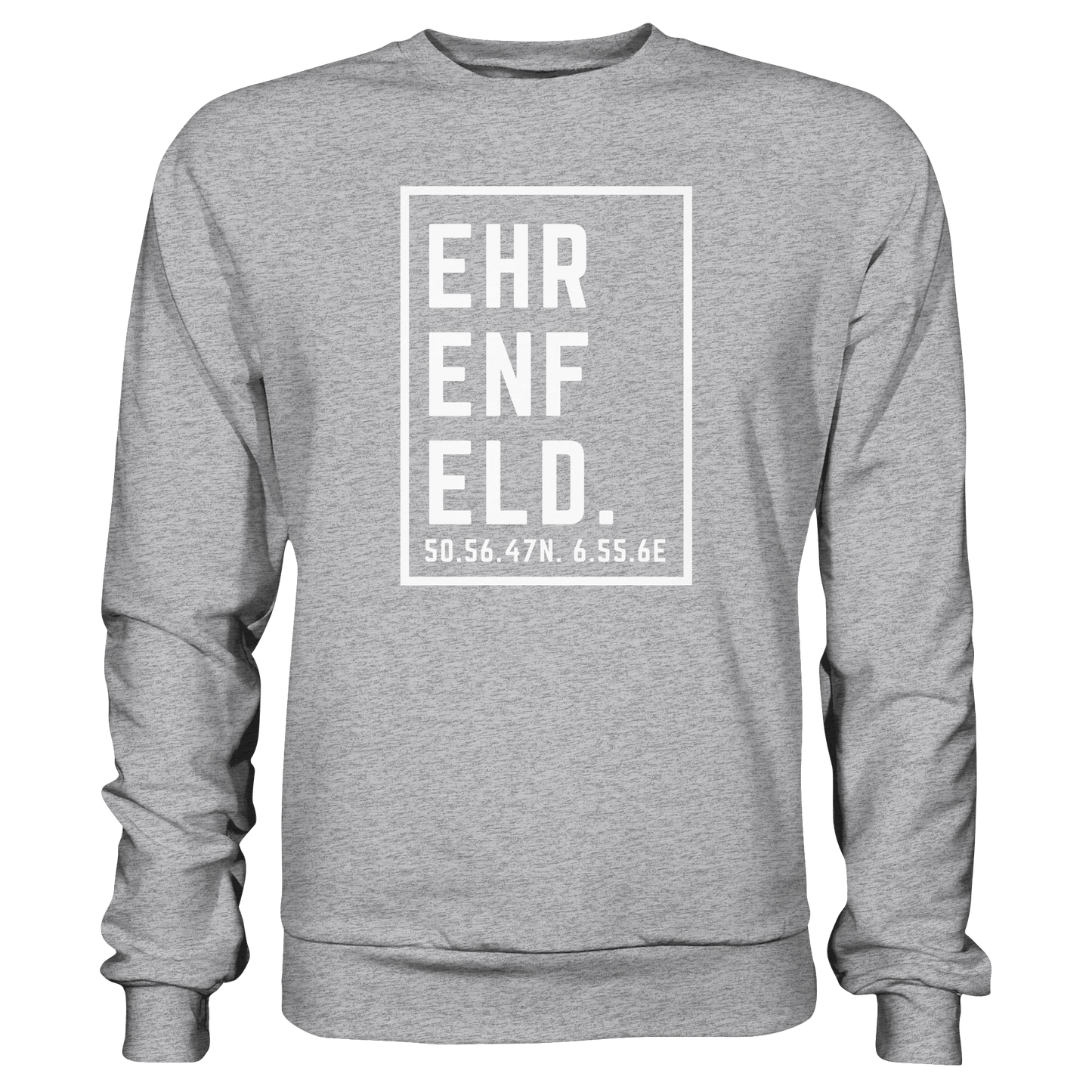 Ehrenfeld Koordinaten (großer Druck auf der Brust) - Premium Sweatshirt