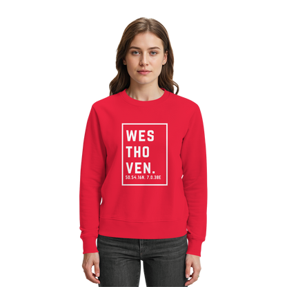 Westhoven Koordinaten (großer Druck auf der Brust) - Premium Sweatshirt
