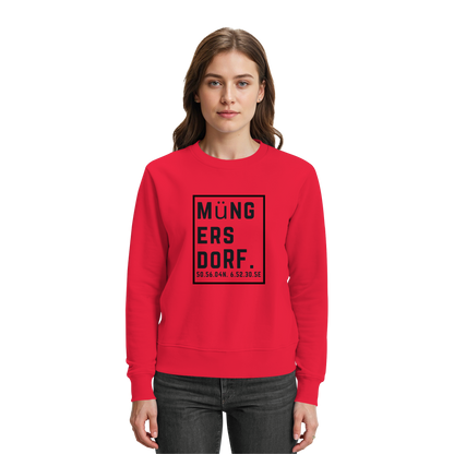 Müngersdorf Koordinaten (großer Druck auf der Brust) - Premium Sweatshirt