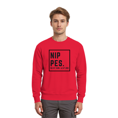 Nippes Koordinaten (großer Druck auf der Brust) - Premium Sweatshirt
