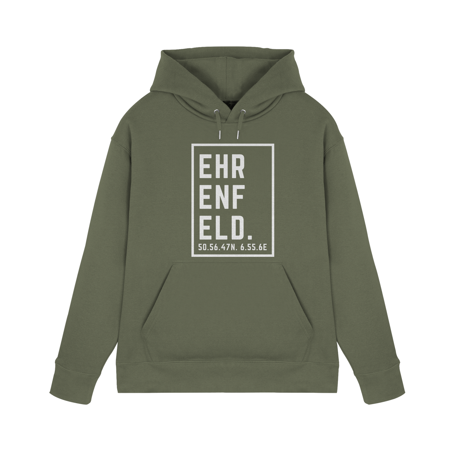 Ehrenfeld Koordinaten (großer Druck auf der Brust) - Premium Unisex Hoodie