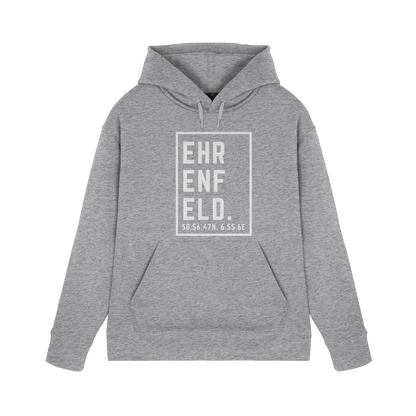 Ehrenfeld Koordinaten (großer Druck auf der Brust) - Premium Unisex Hoodie