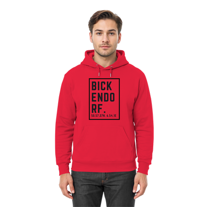 Bickendorf Koordinaten (großer Druck auf der Brust) - Premium Unisex Hoodie