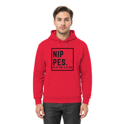 Nippes Koordinaten (großer Druck auf der Brust) - Premium Unisex Hoodie