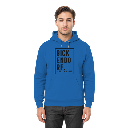 Bickendorf Koordinaten (großer Druck auf der Brust) - Premium Unisex Hoodie