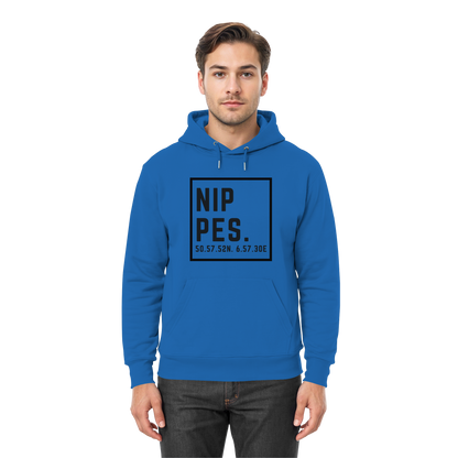 Nippes Koordinaten (großer Druck auf der Brust) - Premium Unisex Hoodie
