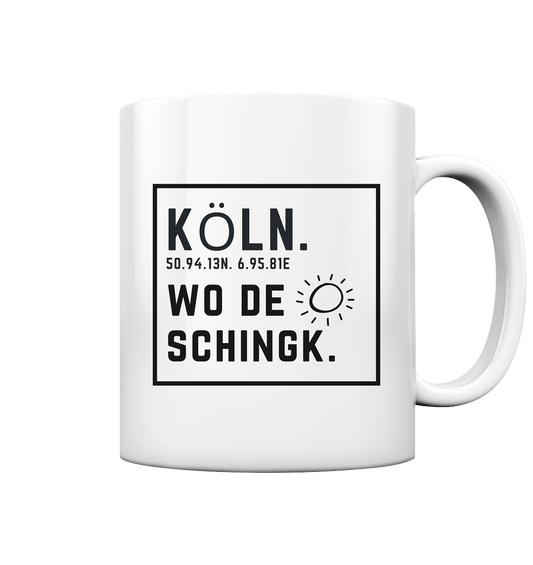 Wo de Sonn schingk - Köln Druck - Accessoires - Tasse glossy
