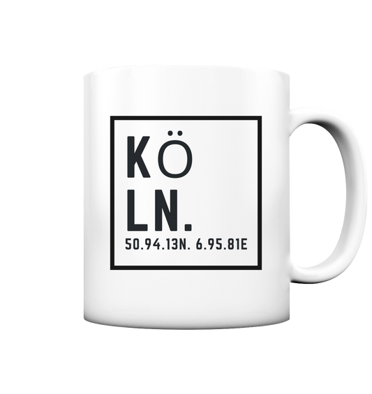 Köln Koordinaten (Druck) - Accessoires - Tasse matt