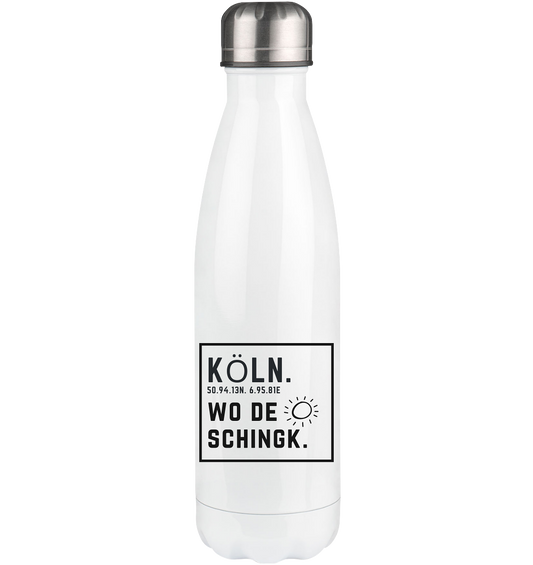 Wo de Sonn schingk - Köln Druck - Accessoires - Thermoflasche 500ml
