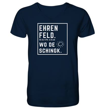 Wo de Sonn schingk - Ehrenfeld Druck - V-Neck Shirt