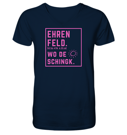 Wo de Sonn schingk - Ehrenfeld Druck   - V-Neck Shirt