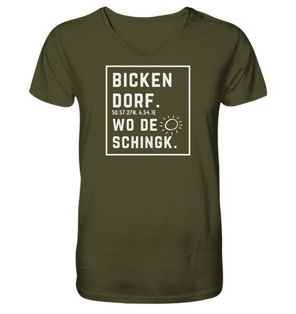 Wo de Sonn schingk - Bickendorf Druck - V-Neck Shirt
