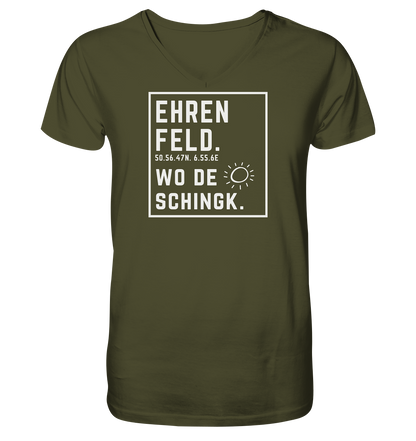 Wo de Sonn schingk - Ehrenfeld Druck - V-Neck Shirt
