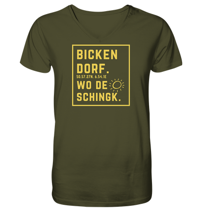 Wo de Sonn schingk - Bickendorf Druck - V-Neck Shirt