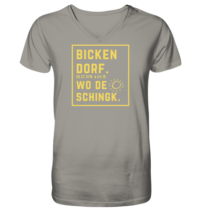 Wo de Sonn schingk - Bickendorf Druck - V-Neck Shirt